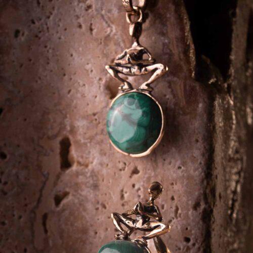 Yoga Necklace with Malachite - Image 7