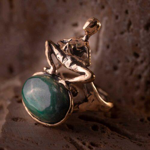 Yoga Ring with Malachite - Image 6