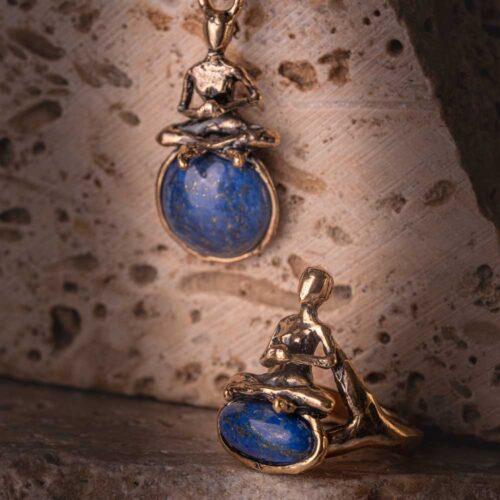 Yoga Ring with Lapis - Image 6