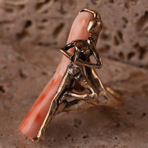 Yoga Ring with Coral - Image 5