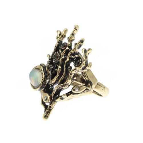 Coral Reef Ring with Opal - Image 2
