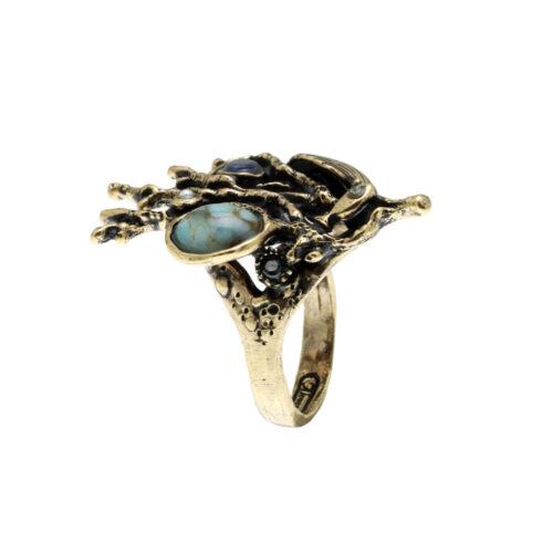 Coral Reef Ring with Turquoise - Image 4