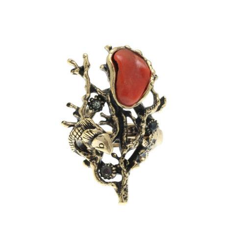 Coral Reef Ring with Coral - Image 4