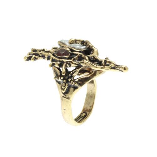Coral Reef Ring with Pearl - Image 4