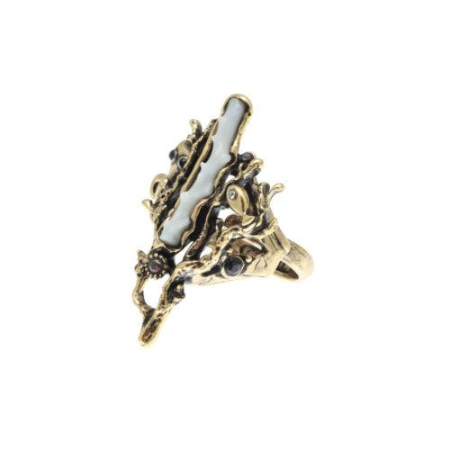 Coral Reef Ring with White Coral - Image 2