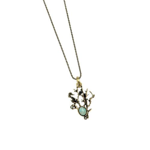Turquoise Coral Reef Necklace - Image 2