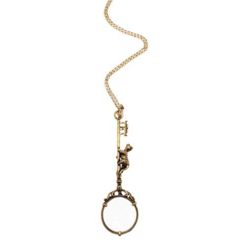 Cat Magnifying Glass Necklace - Image 3