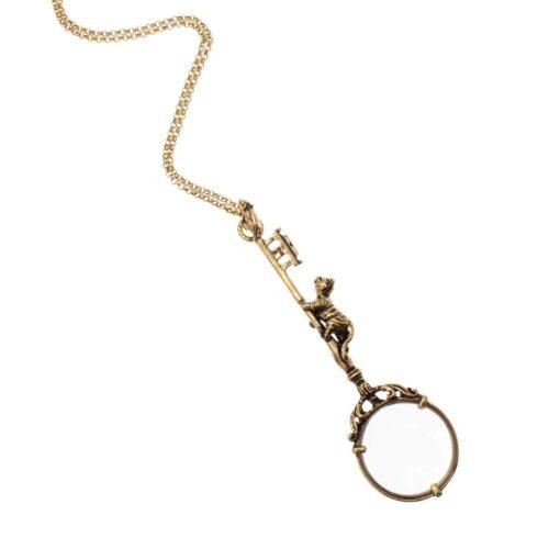 Cat Magnifying Glass Necklace - Image 4