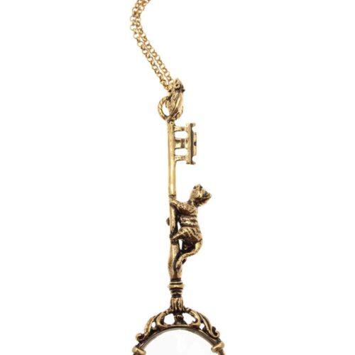 Cat Magnifying Glass Necklace - Image 2