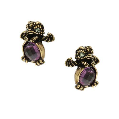 Amethyst Dragon Earrings - Image 2