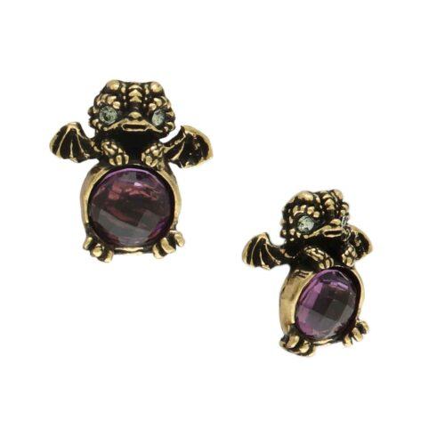 Amethyst Dragon Earrings - Image 1