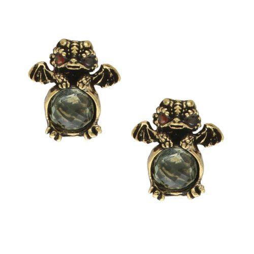 Prasolite Dragon Earrings - Image 1