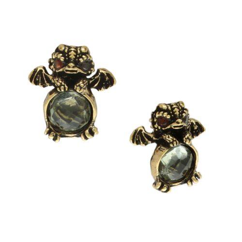 Prasolite Dragon Earrings - Image 2