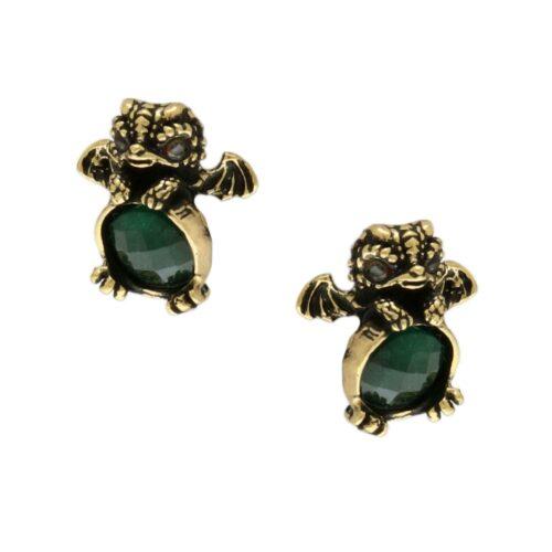 Smerald Dragon Earrings - Image 3