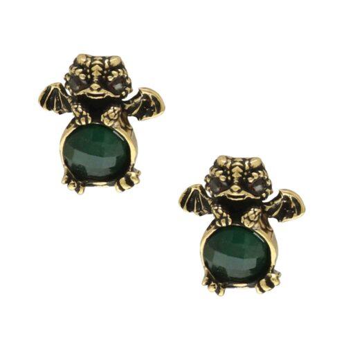 Smerald Dragon Earrings - Image 1